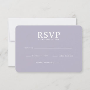 Elegant Lavendel RSVP-kort OSA Kort