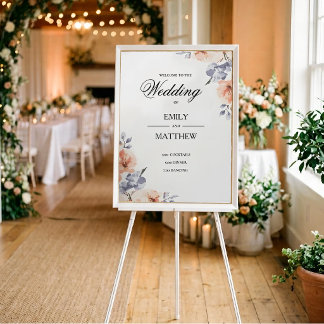 Elegant Lavendel Watercolor Bröllopsaffisch Poster
