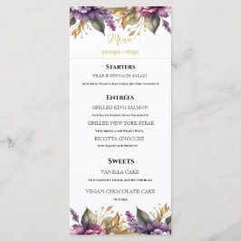 Elegant Lavender-Anpassningsbarna för vilda blommo Meny