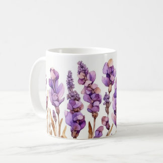 Elegant Lavender Bliss Ceramic Mugg
