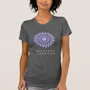 Elegant Lavender Blommigt Lotus Mandala T Shirt