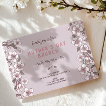 Elegant Lavender Blommigt Mors dag Brunch