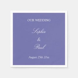 Elegant Lavender Bröllop Napkins Pappersservett