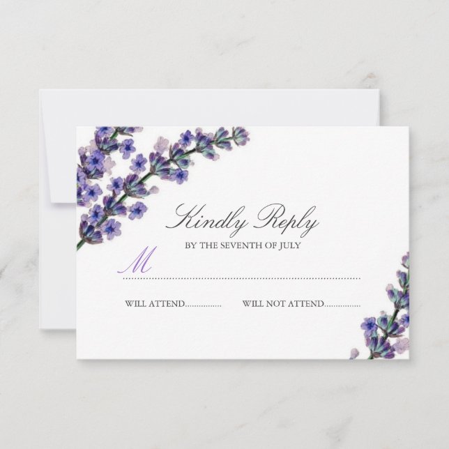 Elegant Lavender Bröllop OSA (Framsida)