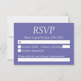 Elegant Lavender Bröllop OSA Card Kort