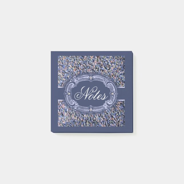 Elegant Lavender Buds Post-it Notes Block (Framsida)