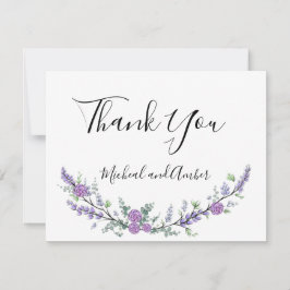 Elegant Lavender Eucalyptus lila ro Tack Kort