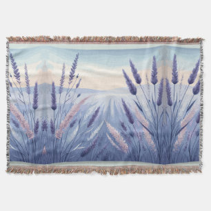 Elegant Lavender Fält, Lavender Garden Filt