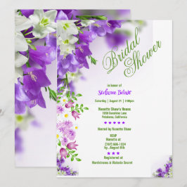 Elegant Lavender Flowers Inbjudningskort för möhip