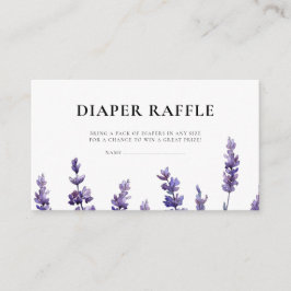 Elegant Lavender-kort för papperskorgar Tilläggskort