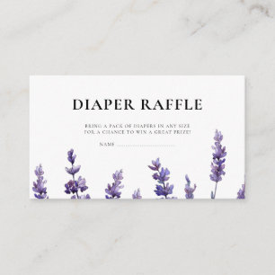 Elegant Lavender-kort för papperskorgar Tilläggskort