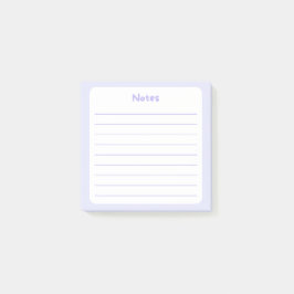 Elegant Lavender Led Sticky Note Pad Post-it Block