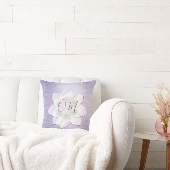 Elegant Lavender Lotus OM Kudde (Soffa)