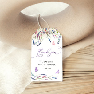 Elegant Lavender Möhippa Tack för Märkrn Presentetikett