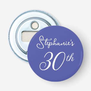 Elegant Lavender Monogram 30års födelsedag Party Flasköppnare