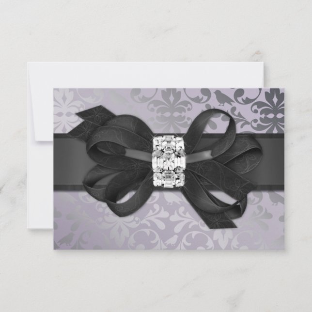 Elegant Lavender och Silver OSA med Bow (Framsida)