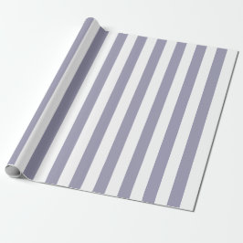 Elegant Lavender och White Stripe Mönster Presentpapper