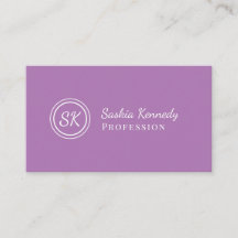 Elegant Lavender Professionell Monogram