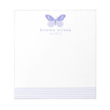 Elegant Lavender Rand & Butterfly Anteckningsblock