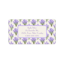 Elegant Lavender-Returetiketter Adressetikett