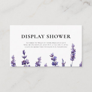 Elegant lavender Visning Shower Tilläggskort