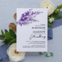 Elegant Lavender Watercolor Bröllop