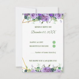 Elegant Lavender WildblomAnpassningsbar OSA Kort