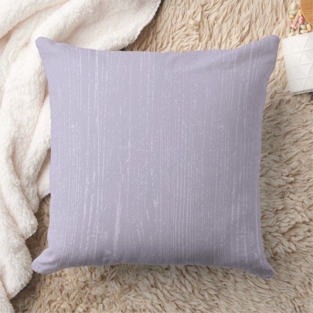 Elegant Lavender Wood Grain Kudde (Filt)