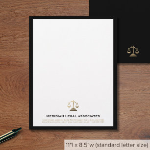 Elegant Law Firm Letterhead Brevhuvud