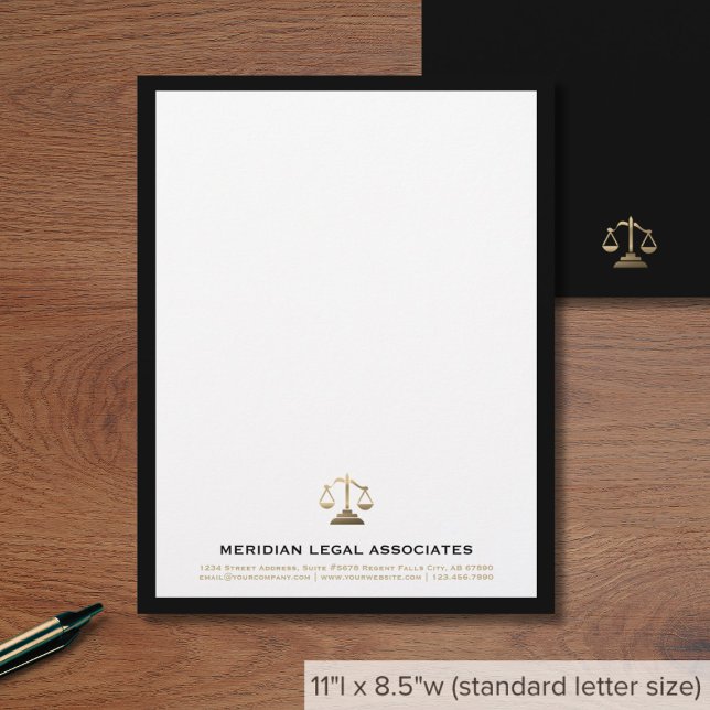Elegant Law Firm Letterhead Brevhuvud (Skapare uppladdad)