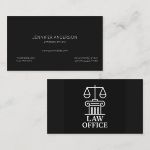 Elegant Law Office Logotyp   Advokat och advokatby Visitkort