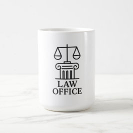 Elegant Law Office Logotyp Kaffemugg