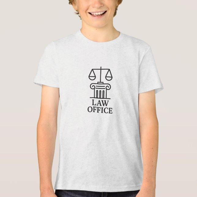 Elegant Law Office Logotyp T Shirt (Framsida)