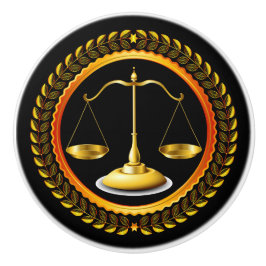 Elegant Law Scalof Justice Drawer Knobs - SRF Knopp