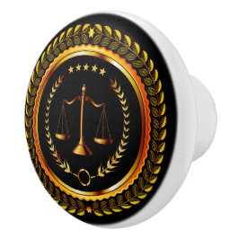 Elegant Law Scalof Justice Drawer Knobs - SRF Knopp