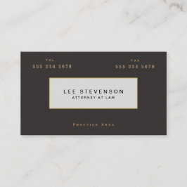 Elegant Lawyer Brown Suede look Visitkort