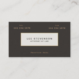 Elegant Lawyer Brown Suede look Visitkort