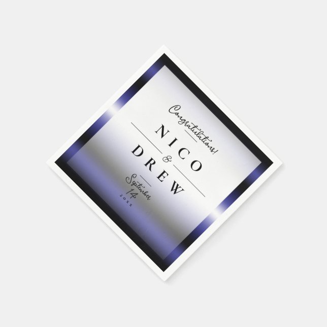 Elegant Leather Pride Bröllop Pappersservett (Hörn)