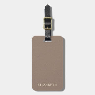 Elegant Leather Struktur Namn Bagagebricka