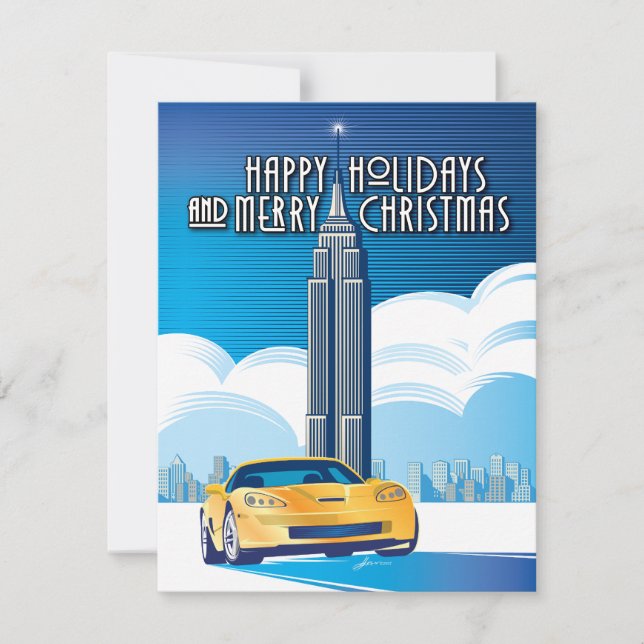 Elegant Legendary Vette on Cruise Julkort (Framsida)