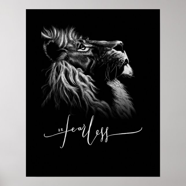 Elegant Lejon Poster (Framsidan)