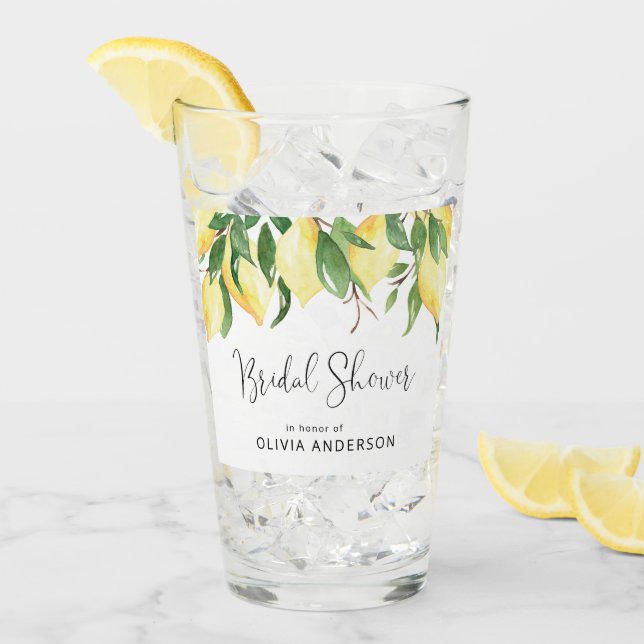 Elegant Lemon Möhippa Glass Glaskopp (Framsida Ice)