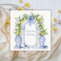 Elegant Lemon Topiary Arch Bröllop