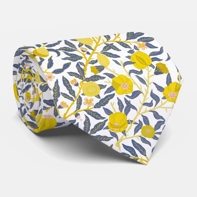 Elegant Lemon vines mönster väljer färg Slips (Rullad)