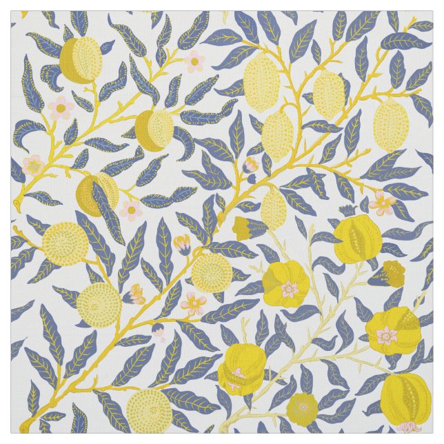 Elegant Lemon Vines mönster väljer färg Tyg (Provkarta)