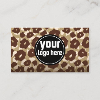Elegant Leopard Gepard Visitkort