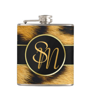 Elegant Leopard Skriv ut vinylkolv i monogram Fickplunta