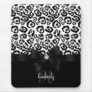 Elegant Leopardpilbåge & diamant som flickaktigt Musmatta