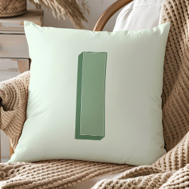 Elegant Letter I Monogram Personalized Initial Kudde