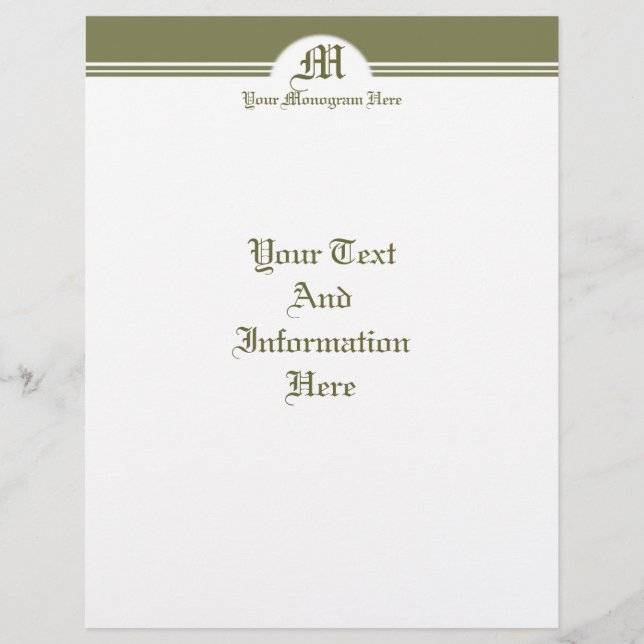 Elegant Letterhead (Framsida)